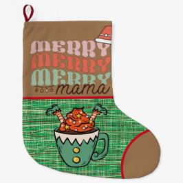 Schattige Rustieke grappige Elf Merry Christmas Gr Grote Kerstsok