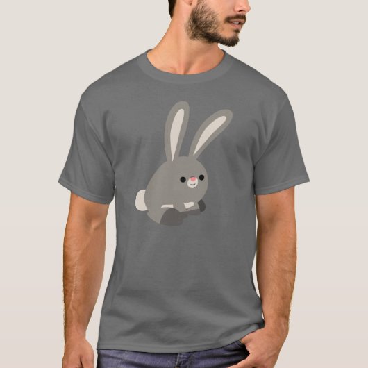 Schattige Rustig Cartoon Konijn T-shirt (Voorkant)