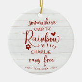 Schattige Rustige Farmhouse Dog of Cat Pet Memoria Keramisch Ornament (Voorkant)