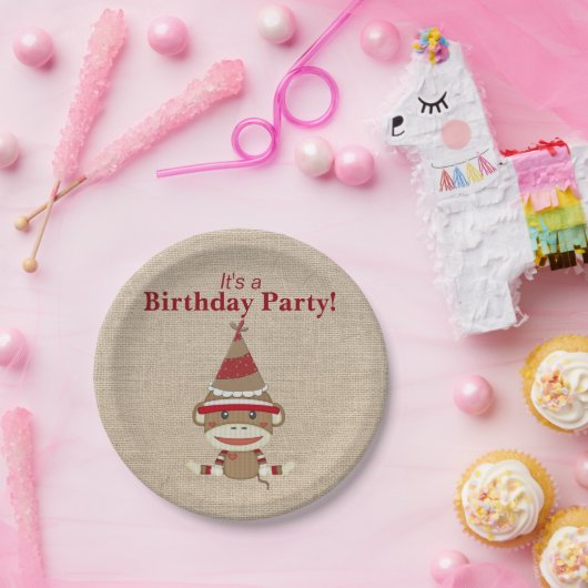 Schattige Rustige SOCRACKELE SOCTOPARTIJ Papieren Bordje (Feest)