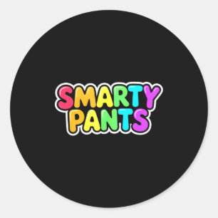Schattige S Broek Smartie Afstudeercostuum Doe als Ronde Sticker