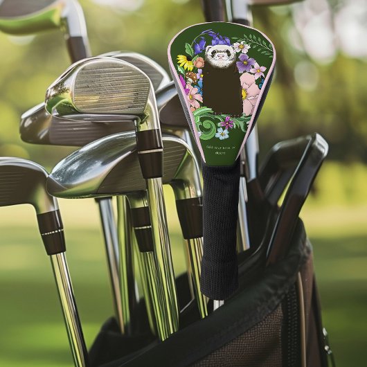 Schattige Sable Fret Woestijnbloemen Groen Woud Golfheadcover