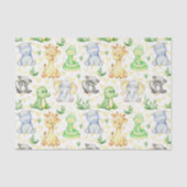 Schattige Safari Animals Tissue Paper Tissuepapier (Voorkant)