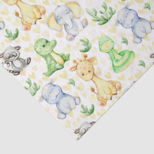 Schattige Safari Animals Tissue Paper Tissuepapier