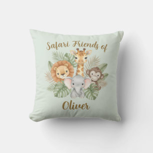 Schattige Safari Baby Dieren  Kussen