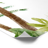 Schattige Safari Baby shower Welkom Poster (Hoek)