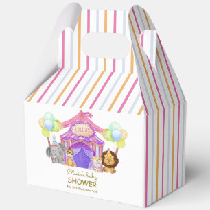 Schattige Safari Circus Carnaval Ballon Baby showe Bedankdoosjes