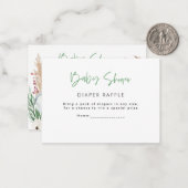 schattige safari dieren baby shower luienhandel notitiekaartje (Voorkant / Achterkant in situ)