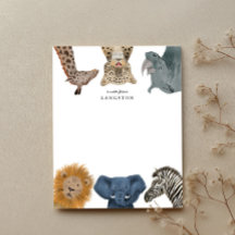 Schattige safari dieren voor kinderen