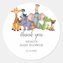 Schattige Safari dierengroen baby shower