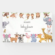 Schattige Safari dierengroen baby shower