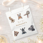Schattige Safari Forest Animals Verjaardag Bedankzakje (Geknipt)