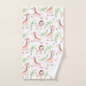 Schattige Safari Giraffe & Lion Pattern Bad Handdoek (Handdoek)