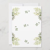 Schattige Safari Oerwoud 1e Verjaardag Kaart (Achterkant)