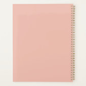 Schattige Sage Green Plaid Gepersonaliseerd Planner (Achterkant)