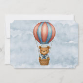 Schattige Sailor Beer Hete Luchtballon Boy Baby sh Kaart (Achterkant)