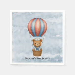 Schattige Sailor Beer Hete Luchtballon Boy Baby sh Servet