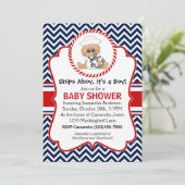 Schattige Sailor Boy Nautisch Baby shower Kaart (Staand voorkant)