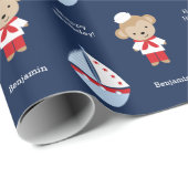 Schattige Sailor Monkey Cadeaupapier (Rol Hoek)