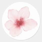 Schattige Sakura Ronde Sticker (Voorkant)