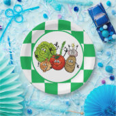 schattige salade papieren bordje (Feest)