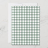 Schattige saliegroene eend 1e verjaardag kaart (Achterkant)