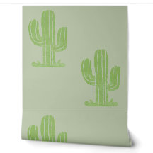 Schattige saliegroene saguaro cactus kinderkamer