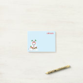Schattige Samoyed Elf Met Grappige Hoofdband. Post-it® Notes (Op bureau)