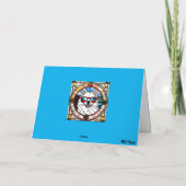 Schattige Samoyed Glas-in-Lood Kaart (Achterkant)