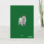 Schattige Samoyed hond Kerstmis Kaart (Achterkant)