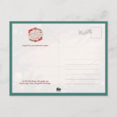 Schattige Samoyed hond met Kerstmis Briefkaart (Achterkant)