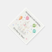 Schattige Samoyed Hondenverjaardagsfeestje Servet (Hoek)