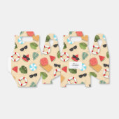 Schattige Sandy Beach Zomer Leuk Verjaardagsfeest Bedankdoosjes (Uitgevouwen)