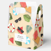 Schattige Sandy Beach Zomer Leuk Verjaardagsfeest Bedankdoosjes (Geopend)