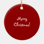 Schattige Santa Baby Chipmunks in Sleigh Keramisch Ornament (Achterkant)