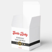 Schattige Santa Baby Holiday Baby shower Bedankdoosjes (Geopend)