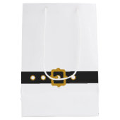 Schattige Santa Baby Holiday Baby shower Medium Cadeauzakje (Achterkant)
