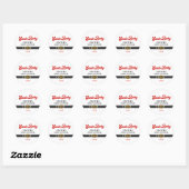 Schattige Santa Baby Holiday Baby shower Ronde Sticker (Vel)