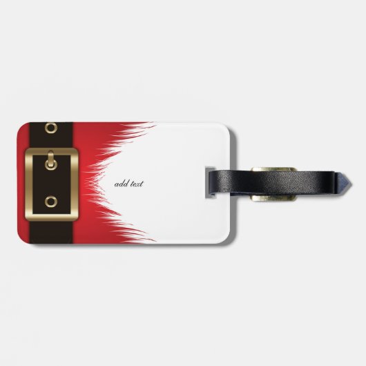 Schattige Santa Claus - Aangepast Bagagelabel (Achterkant horizontaal)