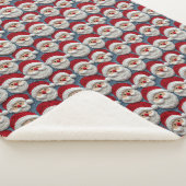 Schattige Santa Claus haakpatroon Sherpa Deken (3/4)