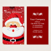 Schattige Santa Clauss Custom Visitekaartje-Gift L Visitekaartjes (Voorkant /achterkant)
