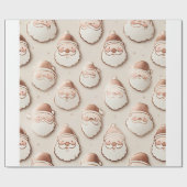 Schattige Santa Face inpakpapier | Leuke feestelij (Vlak)