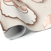 Schattige Santa Face inpakpapier | Leuke feestelij (Rol Hoek)