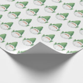 Schattige Santa Garden Gnome Pattern Cadeaupapier (Hoek)