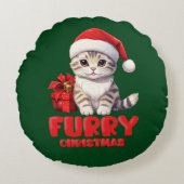 Schattige Santa Kitten kussen (Voorkant)