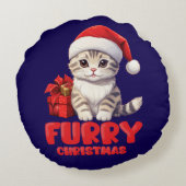 Schattige Santa Kitten kussen (Achterkant)