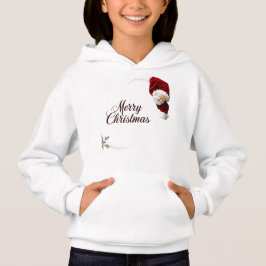Schattige Santa Merry Christmas Girl Pullover Hood