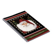Schattige Santa Red Green Christmas Kind's verlang Notitieboek (Rechterzijde)
