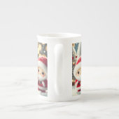 Schattige Santa Trio Mok - Feestelijke Holiday Cup (Achterkant)