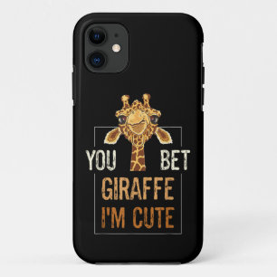 Schattige Sarcastische Giraffe Dierenliefhebber Tu Case-Mate iPhone Case